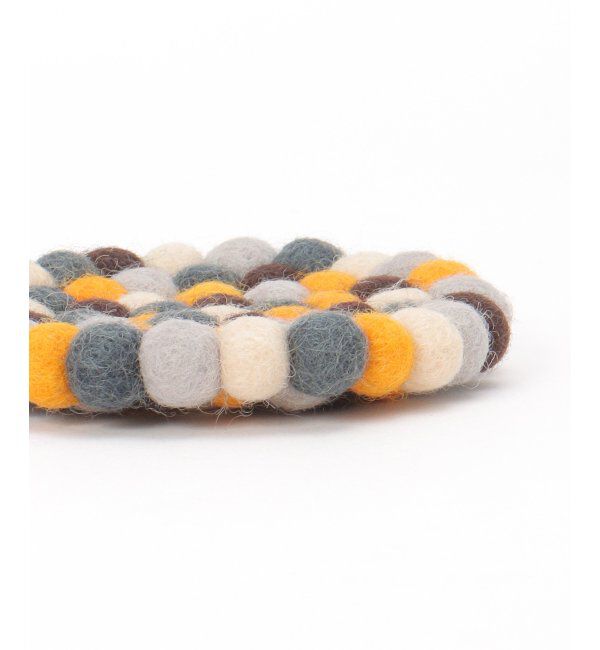 Lbc with Life「コースター サークル フェルトボール」|食器・キッチングッズ|