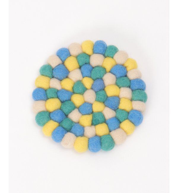 Lbc with Life「コースター サークル フェルトボール」|食器・キッチングッズ|