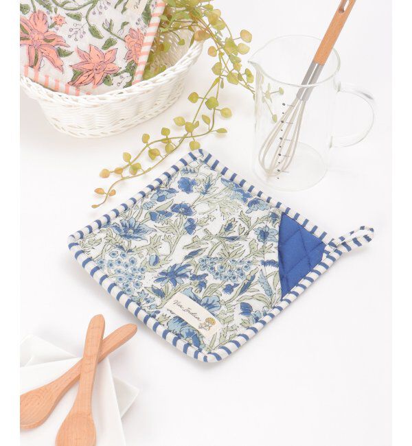 Lbc with Life「ミトン鍋敷きブロックプリント」|食器・キッチングッズ|