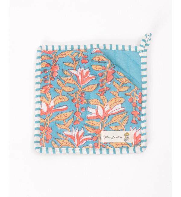 Lbc with Life「ミトン鍋敷きブロックプリント」|食器・キッチングッズ|