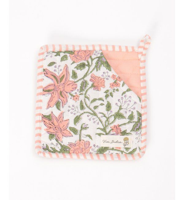 Lbc with Life「ミトン鍋敷きブロックプリント」|食器・キッチングッズ|