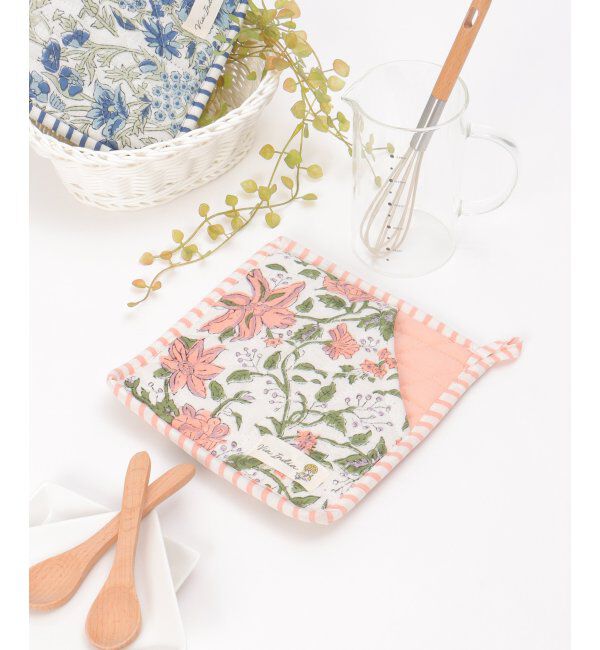 Lbc with Life「ミトン鍋敷きブロックプリント」|食器・キッチングッズ|ライラック