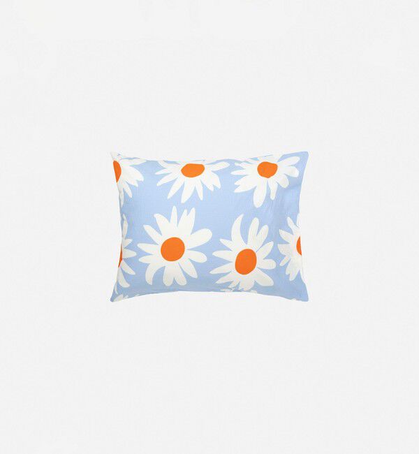 Marimekko「Rakastaa Ei Rakasta ピローケース 50&times;60cm」|その他|ﾗｲﾄﾌﾞﾙｰ&times;ｵﾌﾎﾜｲﾄ