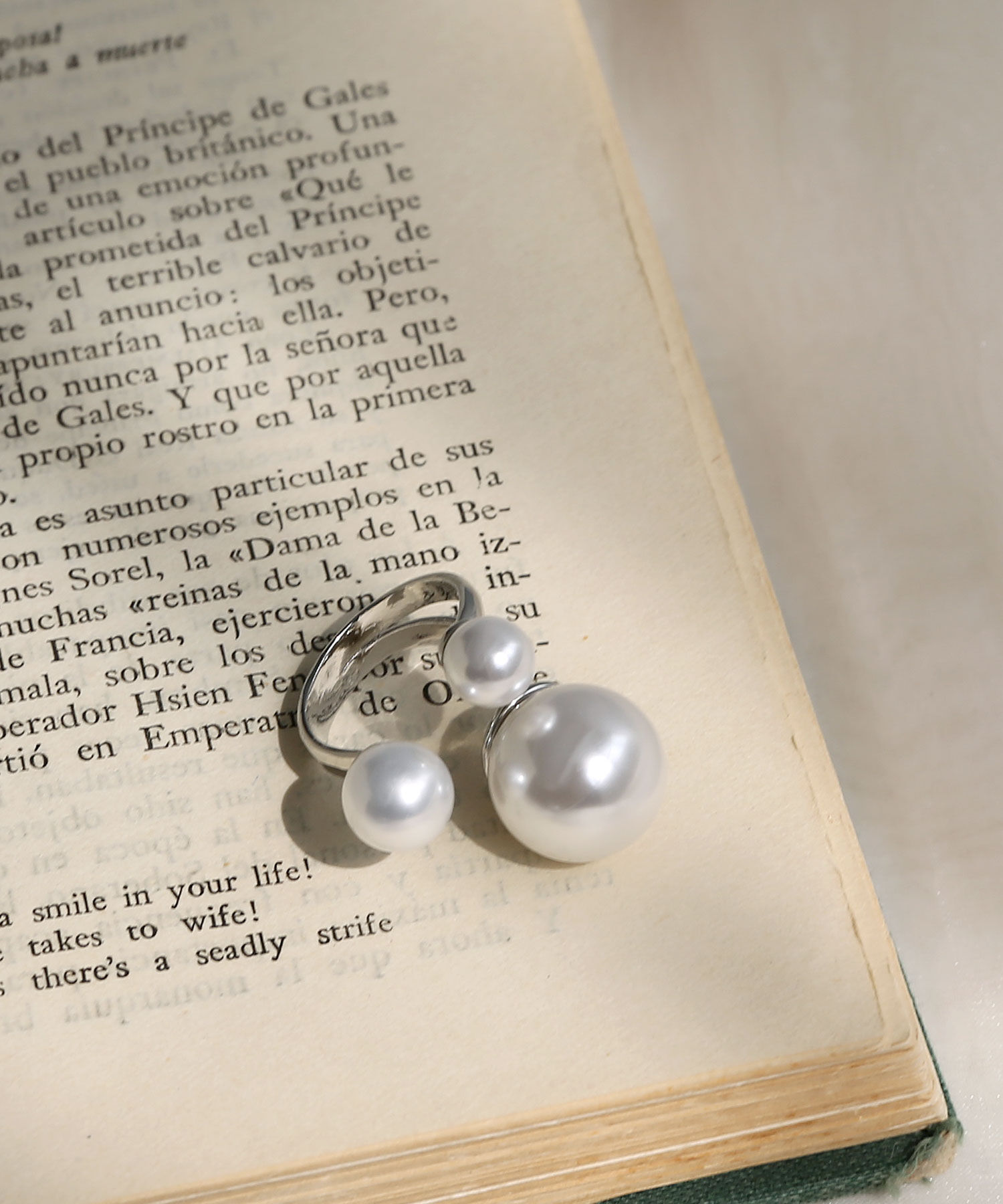  「大粒パールフォークリング」|リング|シルバー