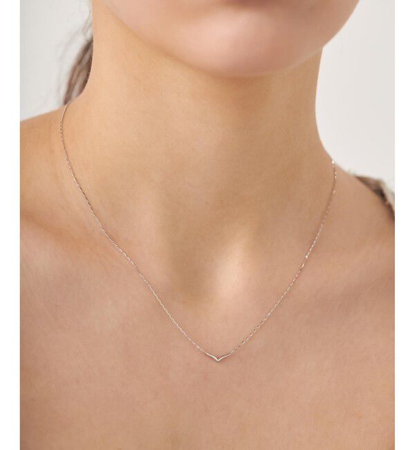 ete「[レイヤード] K10WG ウィッシュボーン ネックレス」|ネックレス|