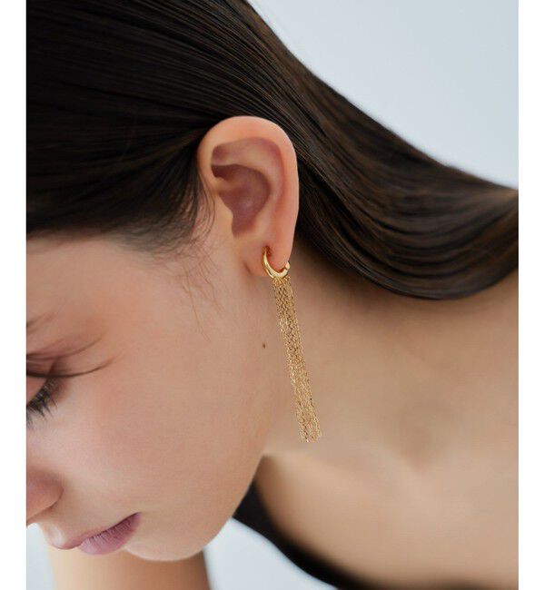 ete「フリンジ ハグイヤリング」|イヤリング|