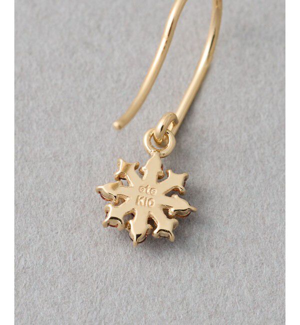 ete「[ガーネット] K10YG ポム ピアス」|ピアス|