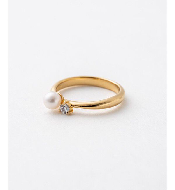 Jouete「ピンキーリング パール&times;ジルコニア」|リング|