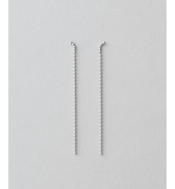 Jouete「ピアス ボールチェーン」|ピアス|プラチナム