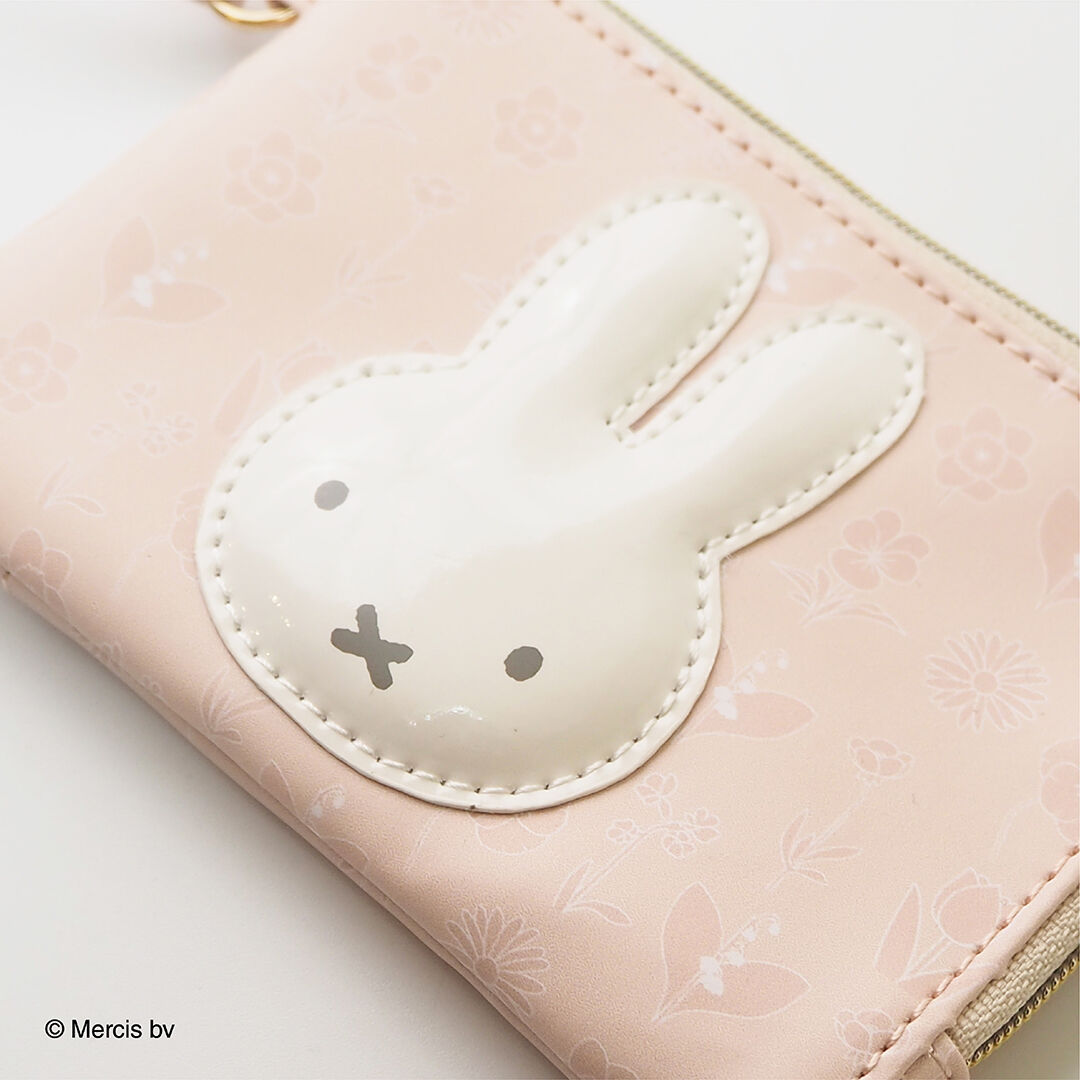  「MIFFY FLOWER APPLIQUE コイン＆パスポーチ」|コインケース|