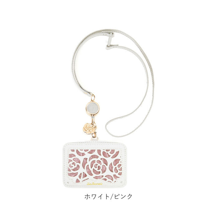 BACKYARD FAMILY「パスケース 定期入れ レディース 通販 薔薇 バラ リール付き カードケース カード入れ」|定期入れ|