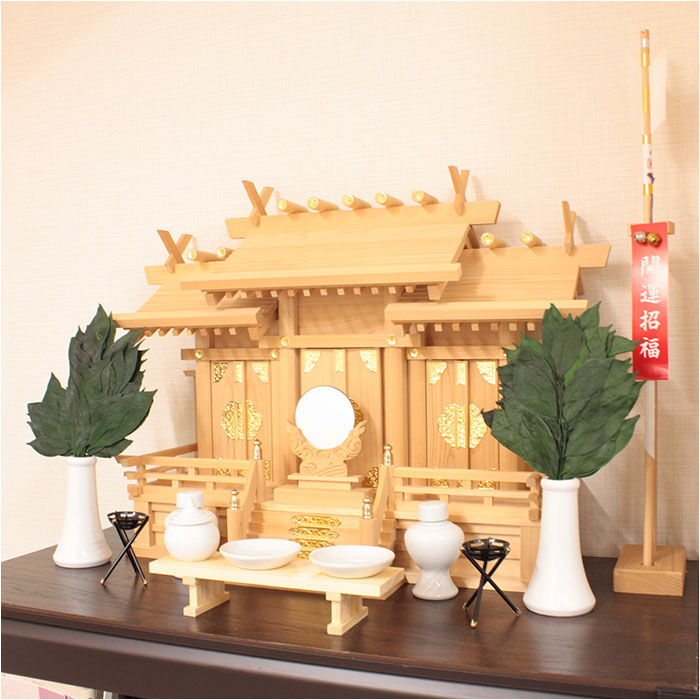 BACKYARD FAMILY「プリザーブド 榊 通販 32cm 一対 プリザーブド榊 さかき サカキ 2本 枯れない 水やり不要」|その他|