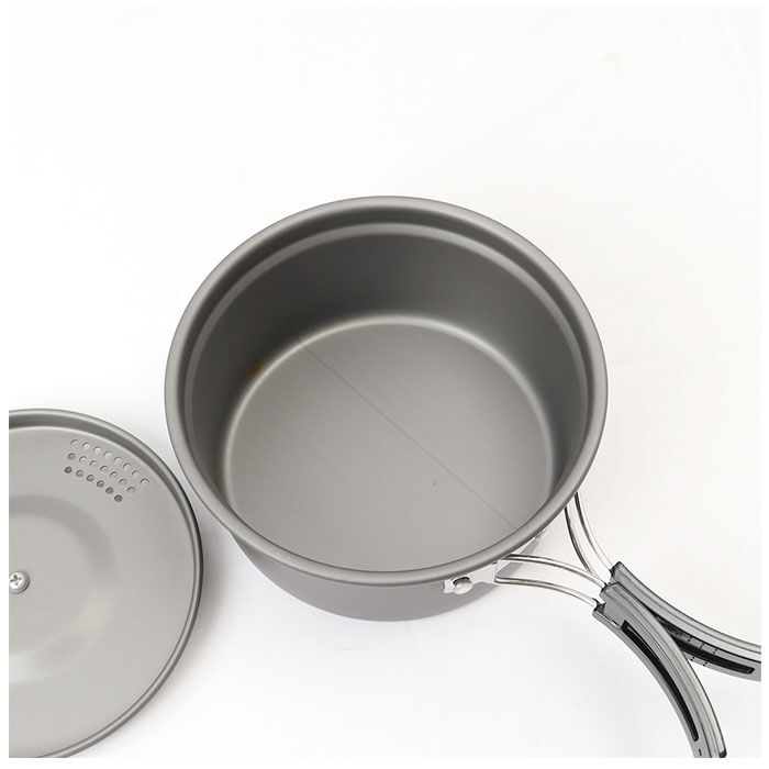 BACKYARD FAMILY「キャンプ 調理器具 片手鍋 通販 GoGoキャンプメシ GO-06 湯切り片手鍋 鍋 なべ ナベ」|食器・キッチングッズ|