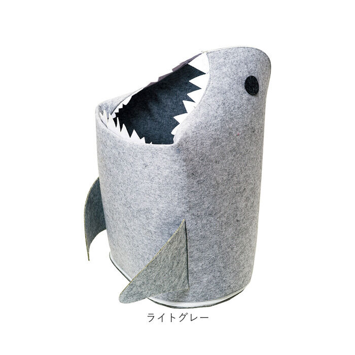 BACKYARD FAMILY「収納ボックス 布 折りたたみ 楽天 おもちゃ 収納 玩具 折りたたみフェルトストレージ shark」|その他|