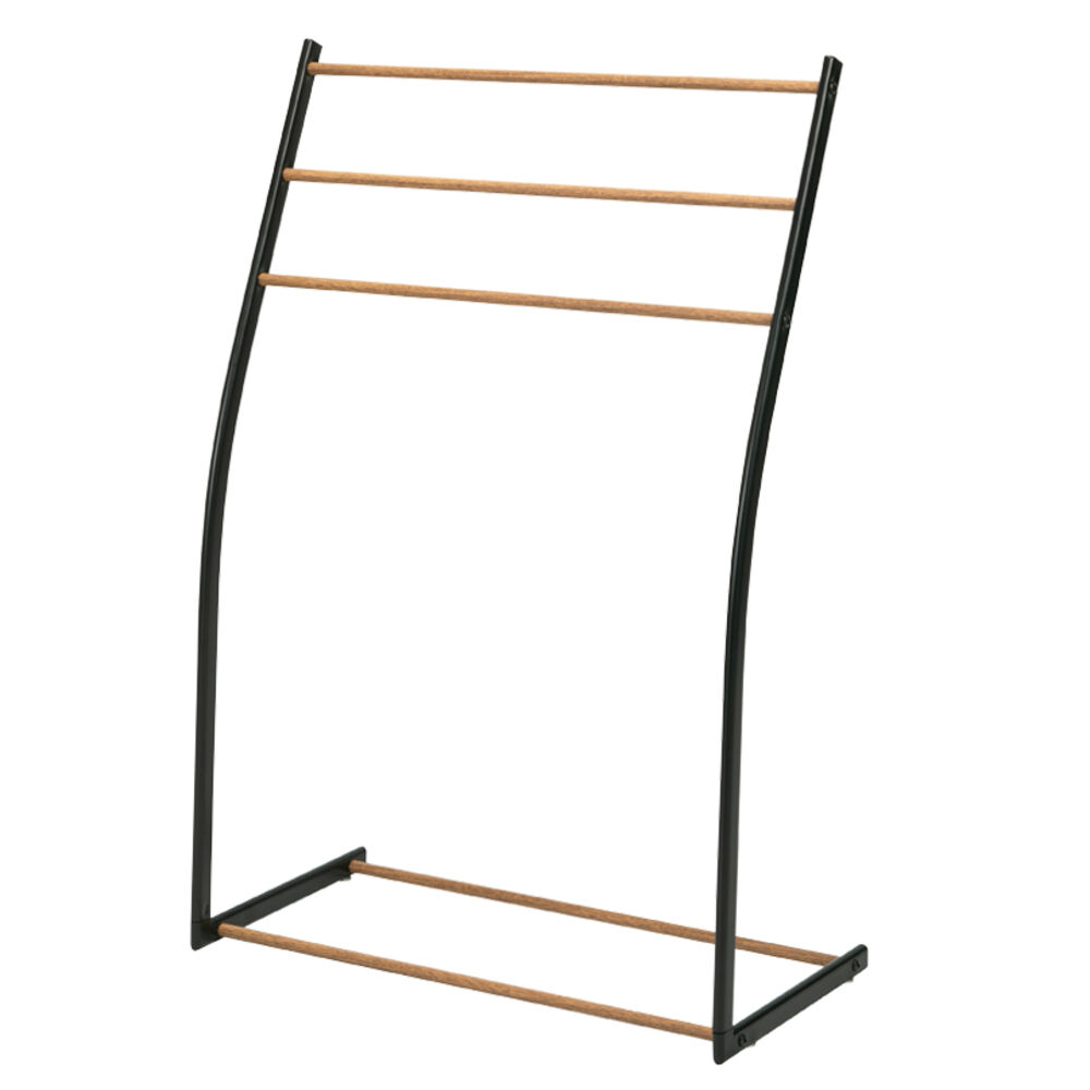 BACKYARD FAMILY「物干しスタンド おしゃれ 通販 タオルスタンド タオル掛け スマートタオルスタンド 永井興産」|その他|ブラック1