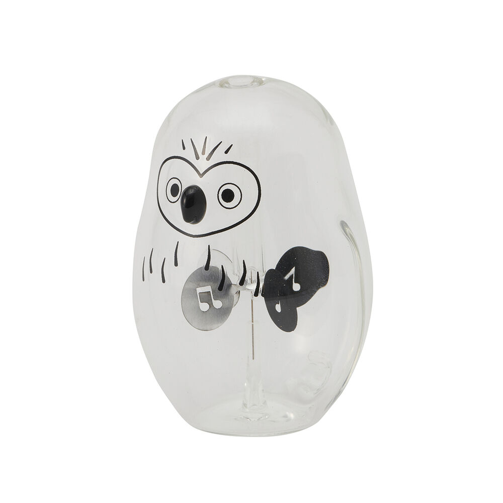 BACKYARD FAMILY「ラジオメーター 通販 ガラス 置物 かわいい ふくろう フクロウ 梟 とり トリ 鳥 光 日光」|その他|ホワイト1
