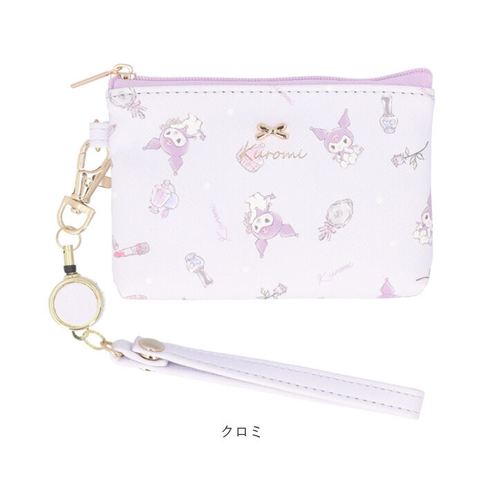 BACKYARD FAMILY「サンリオ リール付きパスケース 通販 パスケース リール付きキーケース パスポーチ 定期券入れ」|定期入れ|