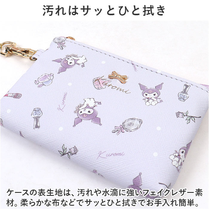 BACKYARD FAMILY「サンリオ リール付きパスケース 通販 パスケース リール付きキーケース パスポーチ 定期券入れ」|定期入れ|