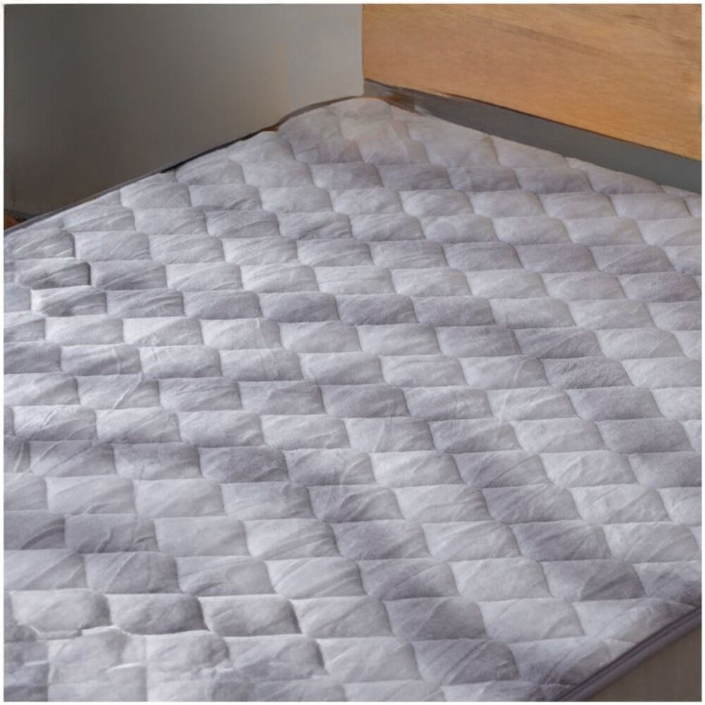 BACKYARD FAMILY「敷きパッド ダブル 通販 冬 冬用 あったか 暖かい 敷パッド 寝具 フランネル パッド」|ブランケット|グレー1