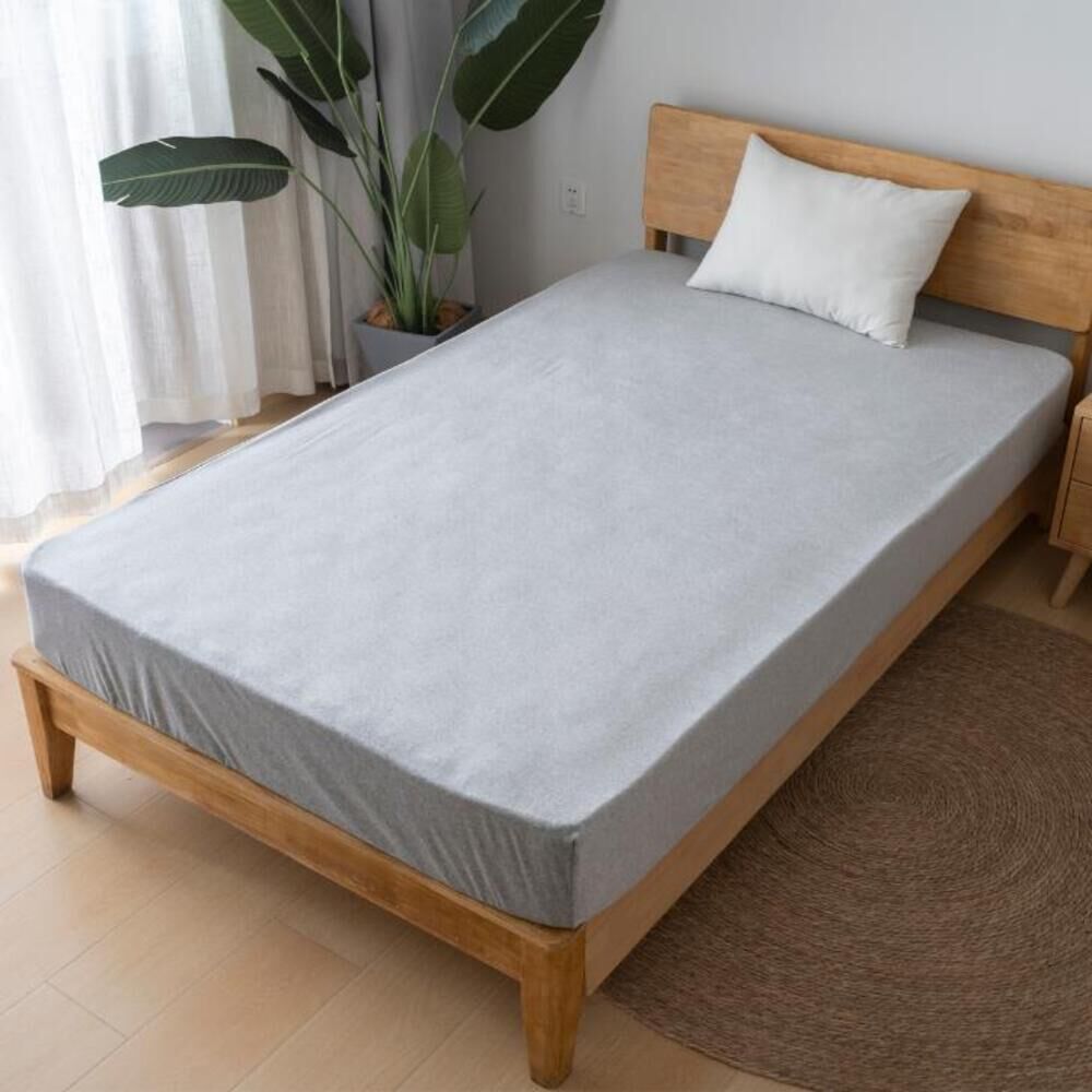 BACKYARD FAMILY「シーツ ボックスシーツ シングル 通販 ベッドシーツ ベッドカバー カバー 起毛 厚手 あたたかい」|ブランケット|グレー1