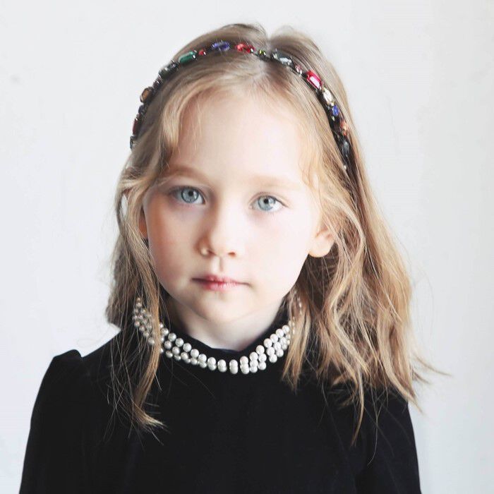 BACKYARD FAMILY「Rora カチューシャ 通販 キラキラ ビジュー 68172302 髪飾り ヘッドドレス 子供」|その他|