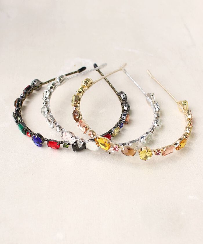 BACKYARD FAMILY「Rora カチューシャ 通販 キラキラ ビジュー 68172302 髪飾り ヘッドドレス 子供」|その他|