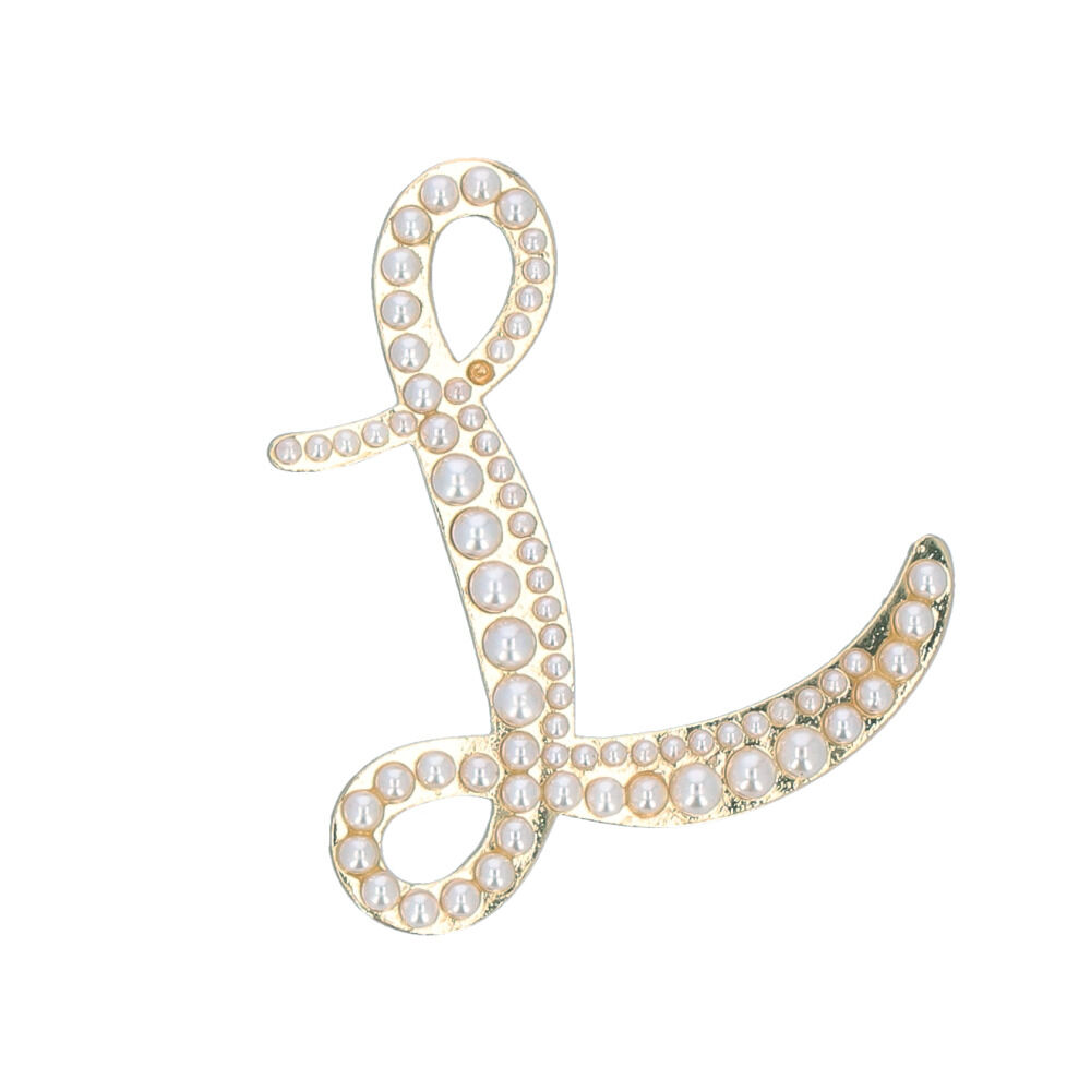 BACKYARD FAMILY「ブローチ パール 通販 イニシャルブローチ ピンブローチ アルファベット アクセサリー ピンバッチ」|その他|ホワイト10