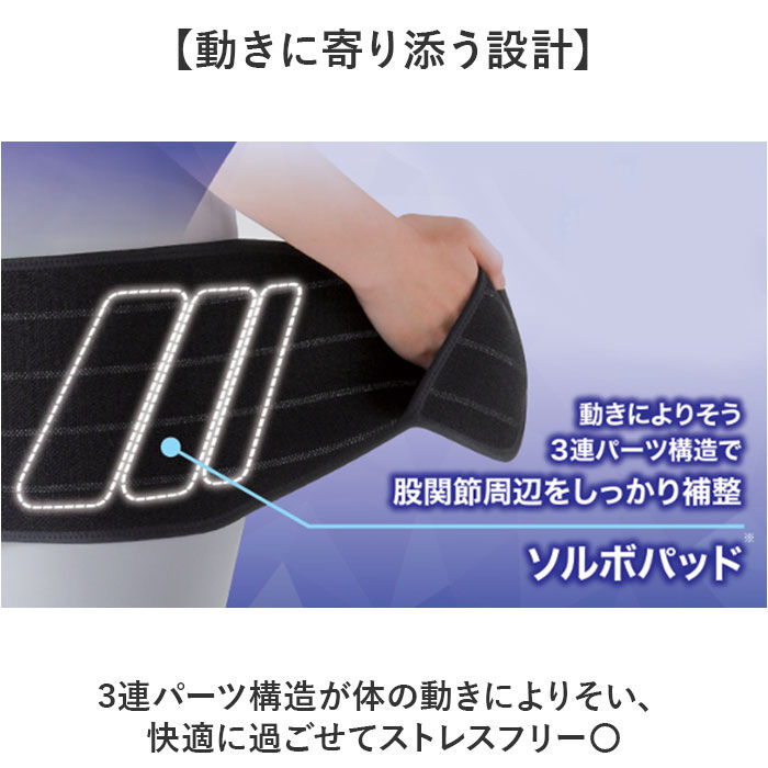 BACKYARD FAMILY「股関節サポーター 通販 ソルボ サポーター 股関節 サポートベルト ベルト 巻くだけ レディース」|その他|
