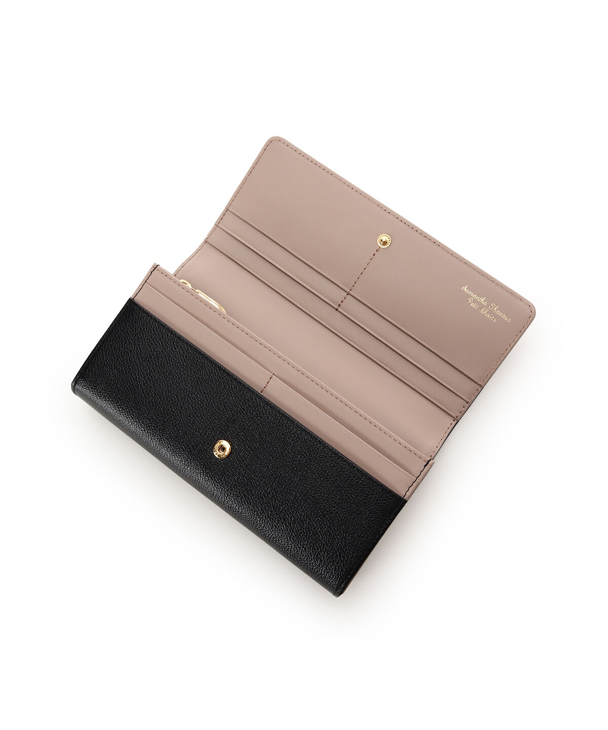 Samantha Thavasa Petit Choice「バイカラーフロントベルト 長財布」|財布|