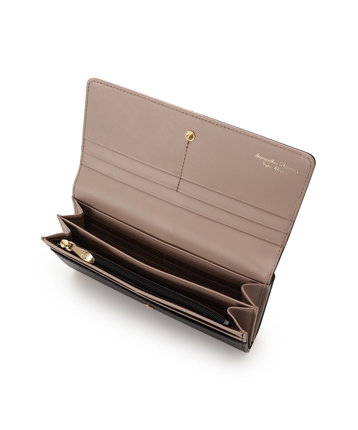 Samantha Thavasa Petit Choice「バイカラーフロントベルト 長財布」|財布|