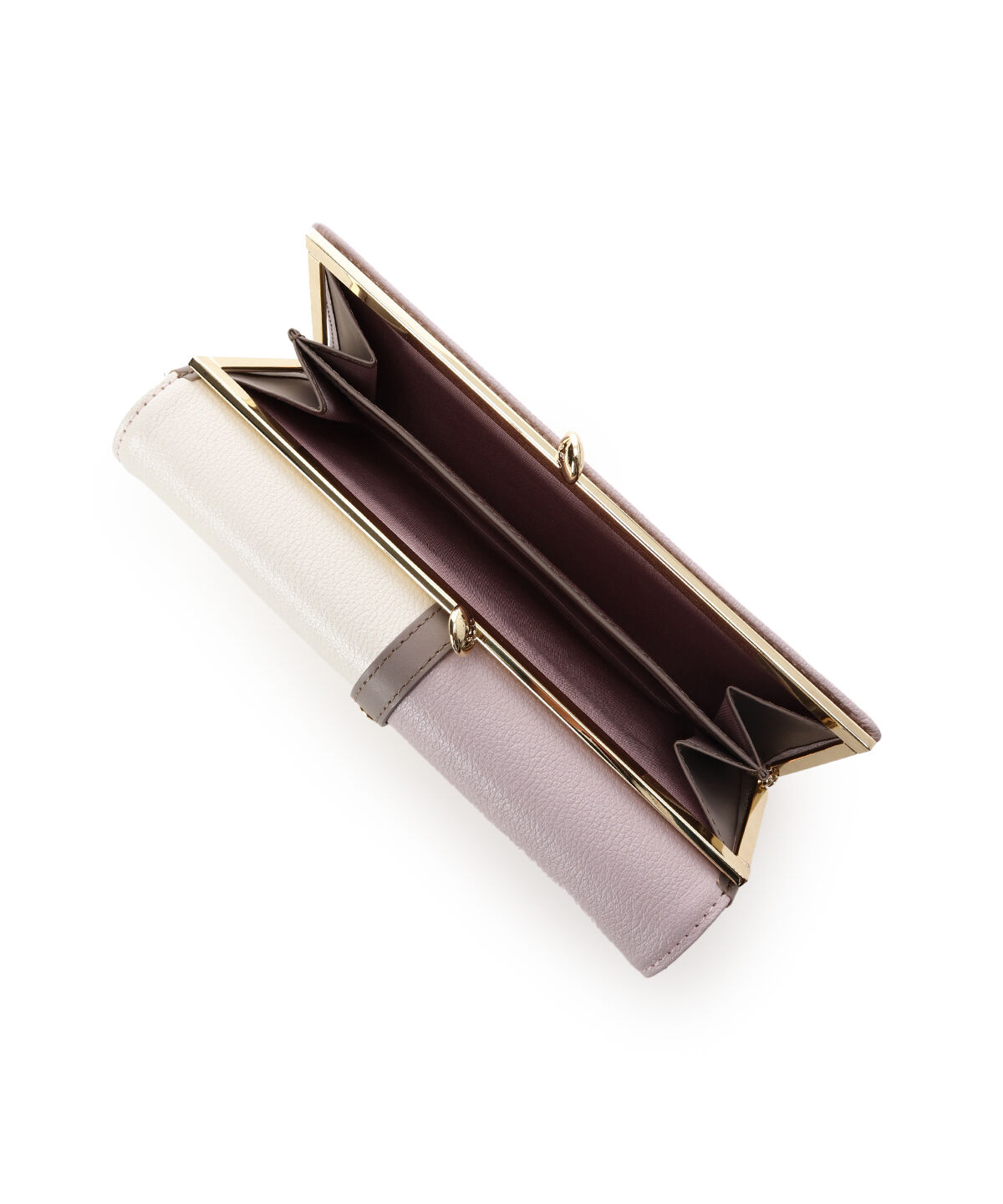 Samantha Thavasa Petit Choice「バイカラーフロントベルト 長財布」|財布|