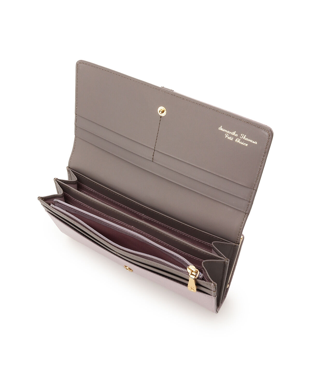 Samantha Thavasa Petit Choice「バイカラーフロントベルト 長財布」|財布|