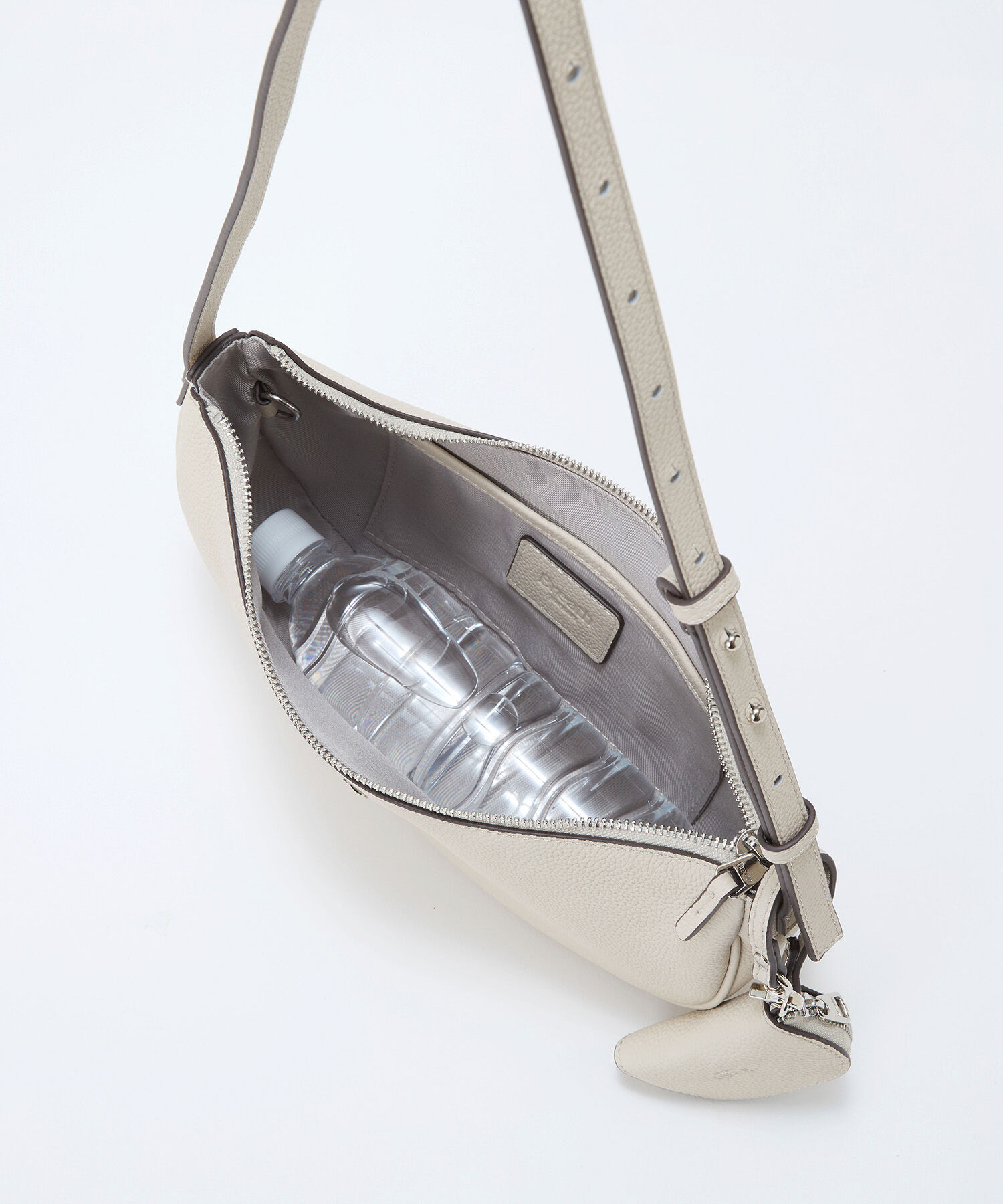 TOPKAPI BREATH「【Breath TOPKAPI】シュリンクレザー ハーフムーン ショルダーバッグ / チャーム付き」|ショルダー・メッセンジャー|