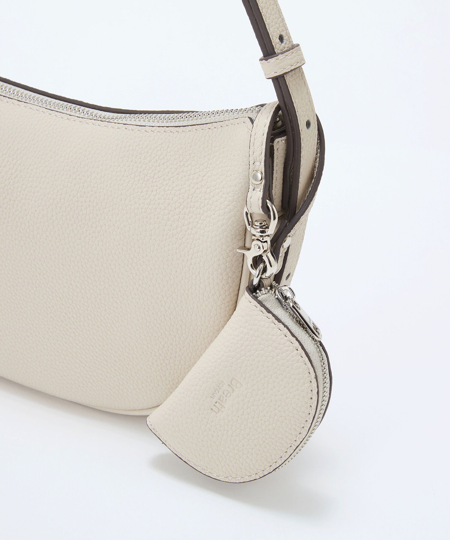 TOPKAPI BREATH「【Breath TOPKAPI】シュリンクレザー ハーフムーン ショルダーバッグ / チャーム付き」|ショルダー・メッセンジャー|