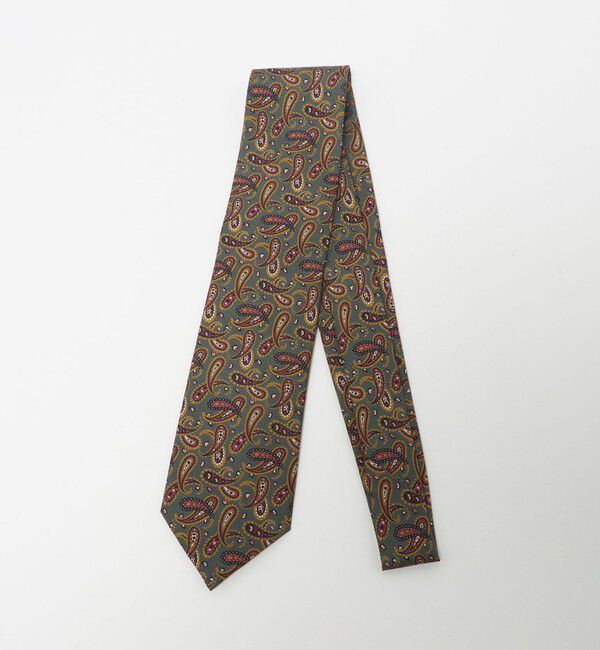 UNITED ARROWS「＜ERRICO FORMICOLA＞ペイズリー プリント ネクタイ」|ネクタイ・蝶ネクタイ|MD.GRAY