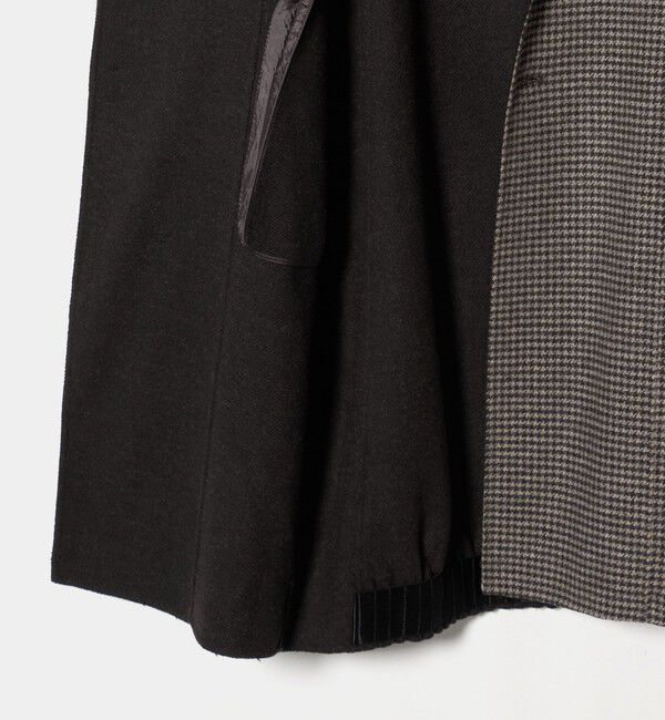 ASTRAET「＜ASTRAET＞スソタック ショールカラー チェック リバーコート」|チェスターコート|