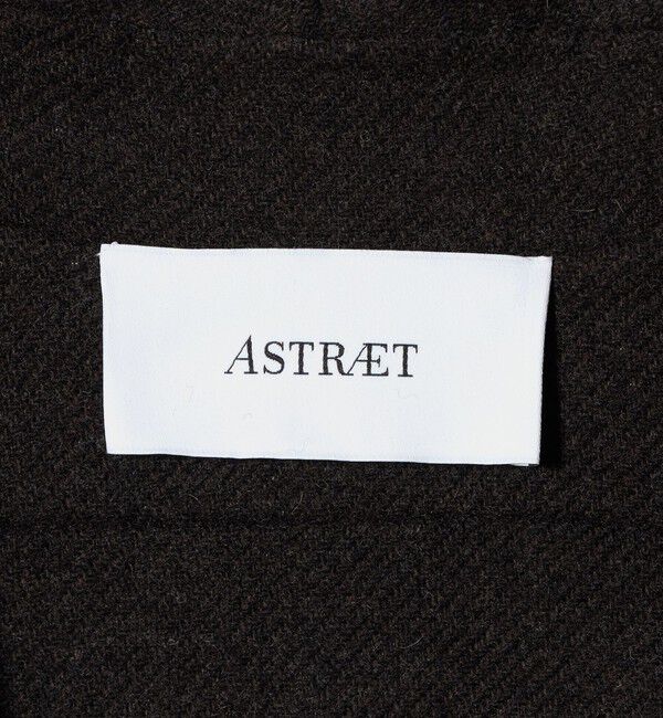 ASTRAET「＜ASTRAET＞スソタック ショールカラー チェック リバーコート」|チェスターコート|