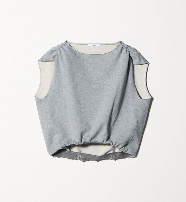 ASTRAET「＜ASTRAET＞ウラケ ボートネック ノースリーブカットソー」|スウェット・ジャージ|