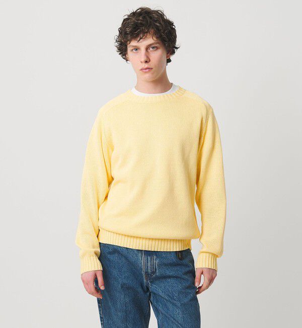UNITED ARROWS「テープヤーン 天竺編み  クルーネック サマーニット」|ニット・セーター|