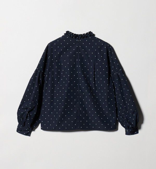 UNITED ARROWS「＜Marilyn Moon＞タックフリル ドット ブラウス」|シャツ・ブラウス|