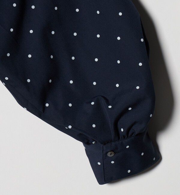 UNITED ARROWS「＜Marilyn Moon＞タックフリル ドット ブラウス」|シャツ・ブラウス|