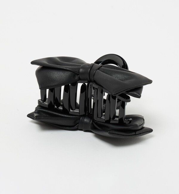 UNITED ARROWS「レザーライク リボン ヘアクリップ」|その他|