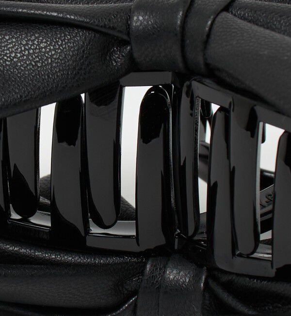 UNITED ARROWS「レザーライク リボン ヘアクリップ」|その他|