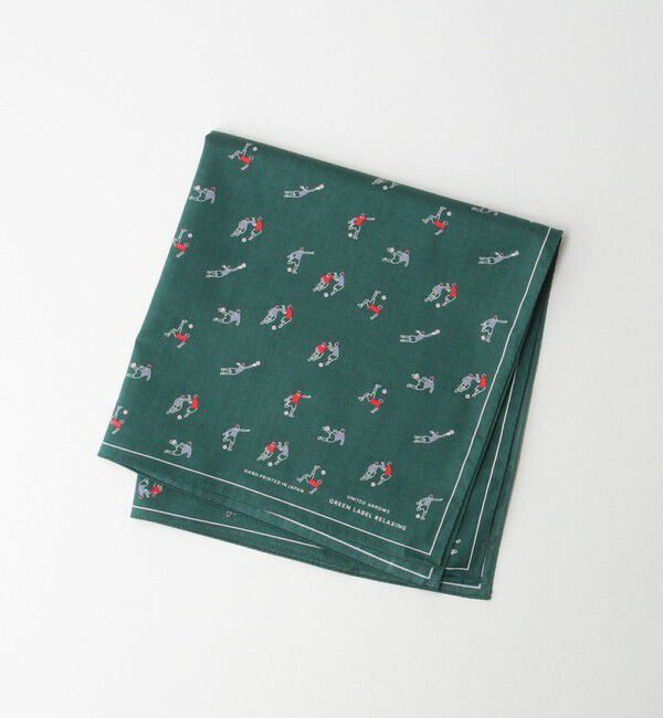 UNITED ARROWS green label relaxing「GLR シーアイランド サッカー ハンカチ」|ハンカチ|DK.GREEN