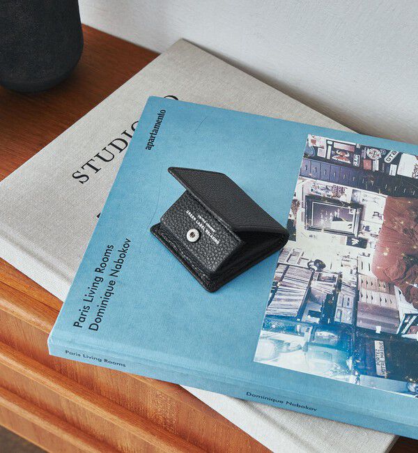 UNITED ARROWS green label relaxing「シボ レザーライク コインケース」|コインケース|BLACK