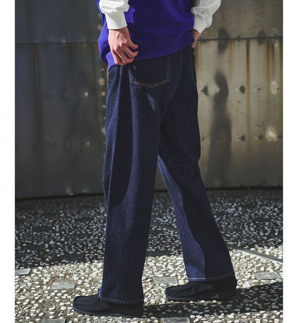 UNITED ARROWS green label relaxing「デニム ワイド テーパード W3 デニムパンツ」|デニム|