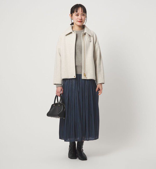 UNITED ARROWS green label relaxing「シャイニー プリーツ スカート」|スカート|