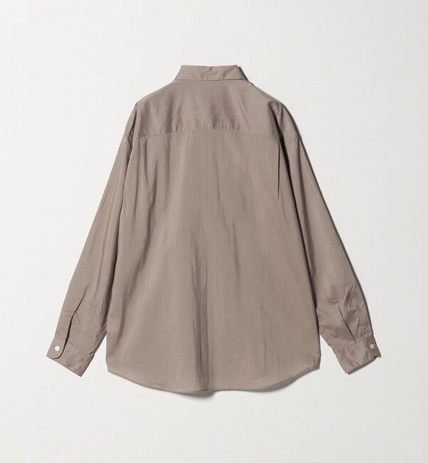 UNITED ARROWS green label relaxing「レーヨンナイロン ワッシャー ダブルパッチポケット レギュラーカラー シャツ」|シャツ・ブラウス|