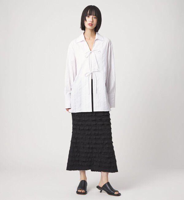 EMMEL REFINES「＜EMMEL REFINES＞EM ティアードフリル カット スカート」|スカート|