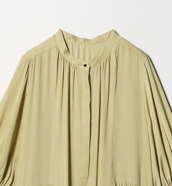 UNITED ARROWS green label relaxing「サテン ギャザー ショートスリーブ ワンピース 2」|ワンピース|